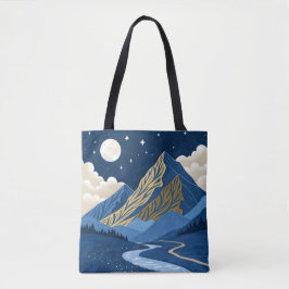 Bolso De Tela Luz de Luna en la Montaña