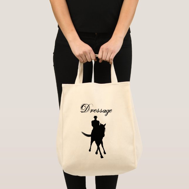 Bolso De Tela Luz De Silhouette De Caballo Y De Vestido (Anverso (producto))