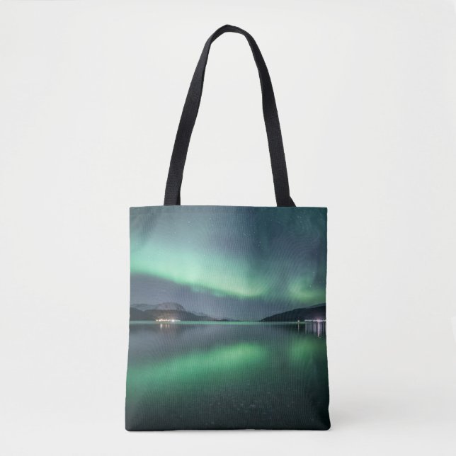 Bolso De Tela Luz del Norte Noruega (Anverso)