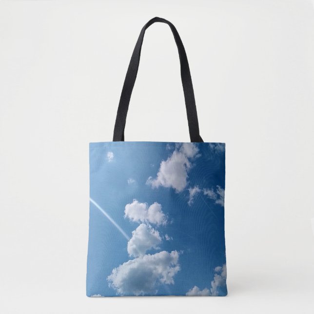 Bolso De Tela Luz , en las nubes (Anverso)