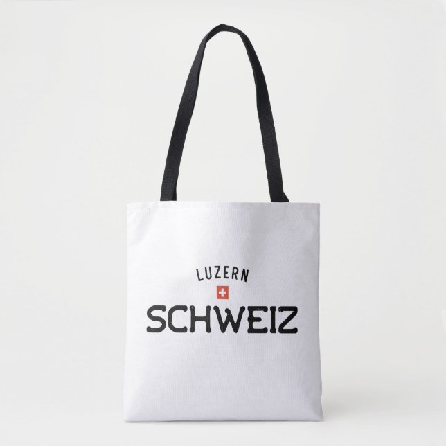 Bolso De Tela Luzern Schweiz (Suiza Lucerna) (Anverso)