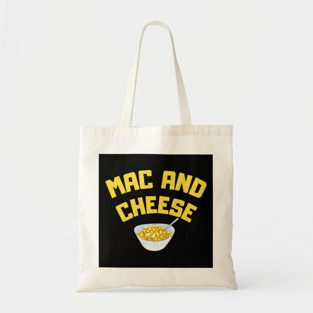 Bolso De Tela Mac Y Queso| Macaroni Y Queso (Frente)