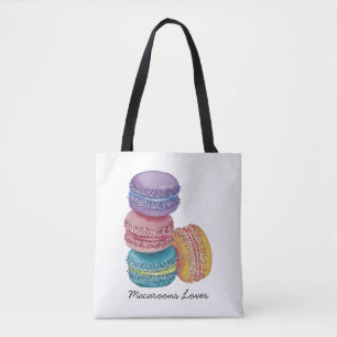 Bolso De Tela Macarones De Arcoiris Cuidados En Acuarela
