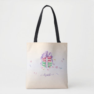 Bolso De Tela Macarons de acuarela Cool Trendy 