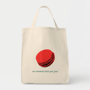 Bolso De Tela macaroon de fresa