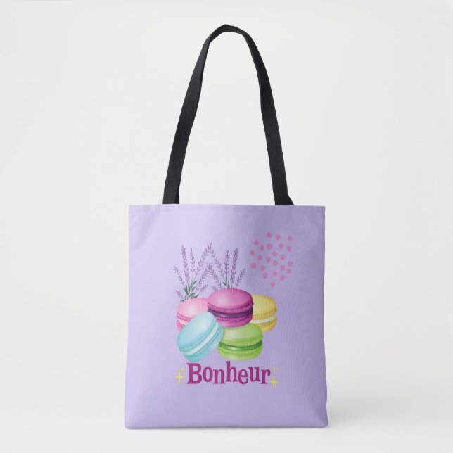 Bolso De Tela Macarrones Franceses (Anverso)