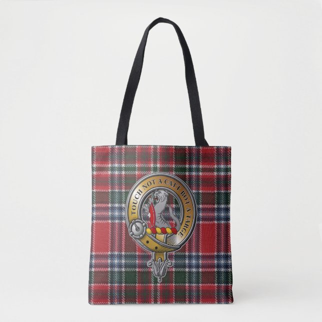 Bolso De Tela MacBain Tartan & Badge (Anverso)