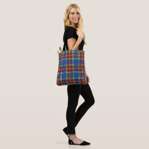 Bolso De Tela MacBeth Modern Tartán Plaid Scottish Colorful 