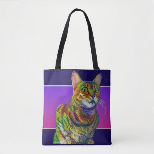 Bolso De Tela Macchi Kitty mirándote con incredulidad