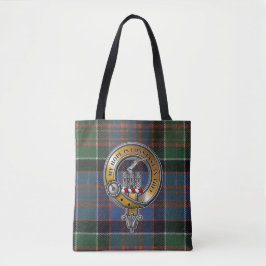 Bolso De Tela MacDonald Clanranald Tartán y Badge