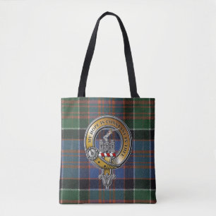 Bolso De Tela MacDonald Clanranald Tartán y Badge