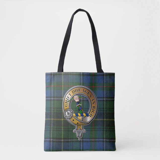 Bolso De Tela MacInnes Tartan & Badge (Anverso)