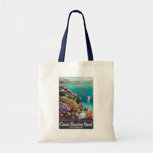 Bolso De Tela Mackay Great Barrier Reef Travel Art Vintage