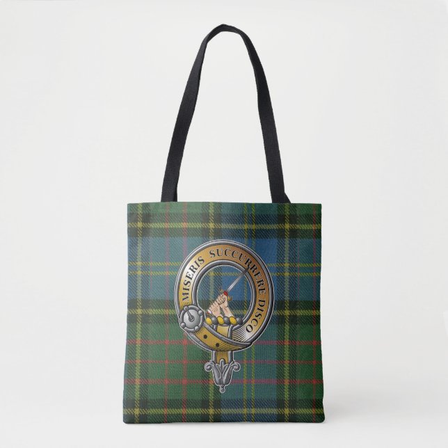 Bolso De Tela MacMillan Tartan & Badge (Anverso)