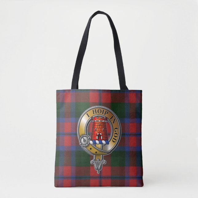 Bolso De Tela MacNaughton Tartan & Badge (Anverso)