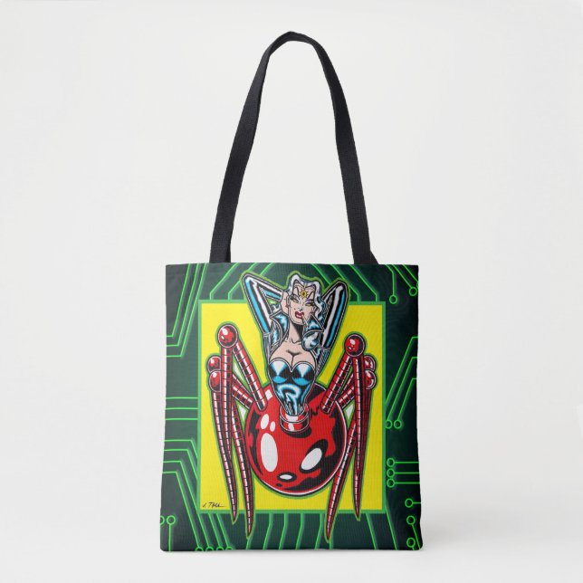 Bolso De Tela Madam Mechanism™/Mecha Spider (Anverso)