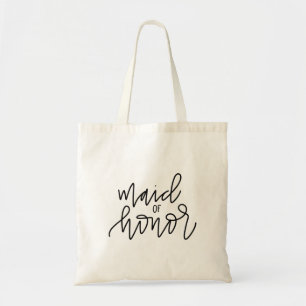 Bolso De Tela Made de Honor Calligraphy Tote Bag