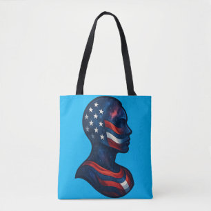 Bolso De Tela "Made of Stars & Stripes" - Celestial norteamerica