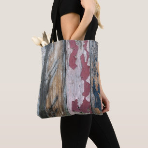 Bolso De Tela Madera Chic Shabby