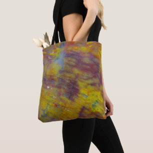 Bolso De Tela Madera Petrificada