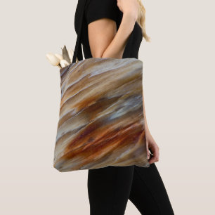 Bolso De Tela Madera Petrificada Dentada