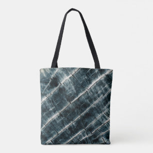 Bolso De Tela Madera pintada de azul