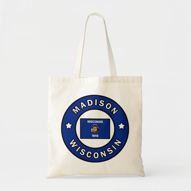 Bolso De Tela Madison Wisconsin (Frente)