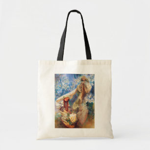 Bolso De Tela Madonna de la Lily, Mucha
