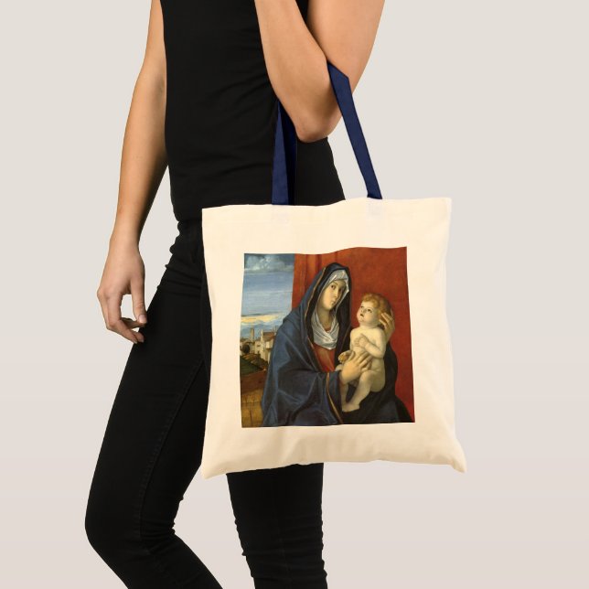 Bolso De Tela Madonna e hijo de Giovanni Bellini (Anverso (producto))