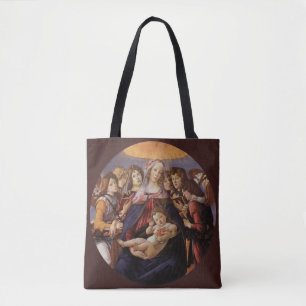 Bolso De Tela Madonna y niño con ángeles por Sandro Botticelli