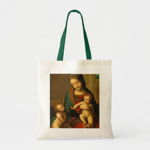 Bolso De Tela Madonna y niño con los santos