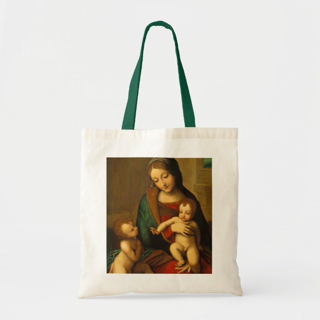 Bolso De Tela Madonna y niño con los santos (Frente)