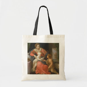 Bolso De Tela Madonna y niño con San Juan Bautista
