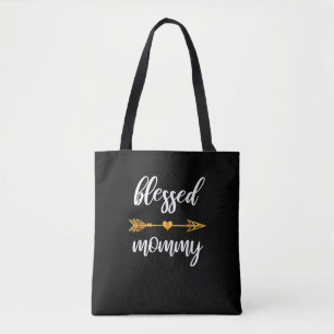 Bolso De Tela Madre bendita, madre de la camiseta, familia de mu