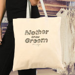 Bolso De Tela Madre blanca pura y pura retro verde de Groom<br><div class="desc">La maleta de la tota verde retro con la inscripción "Cute Retro". Presentamos nuestro Retro Nodal especial diseñado para usted. Decorado con adorables toques, flores retro verdes y blancas detrás de la "Madre del Groom". Su diseño atemporal combina estilos clásicos y de moda, reflejando su gusto único. Este tote lo...</div>