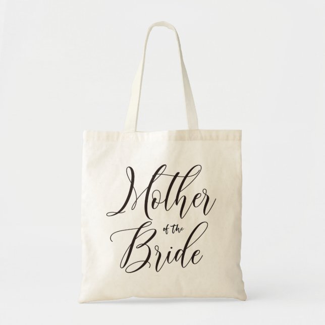 Bolso De Tela Madre caligráfica de la novia Tote Bag (Frente)