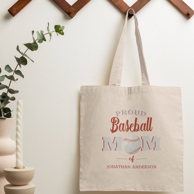 Bolso De Tela Madre de béisbol orgullosa y personalizada (Subido por el creador)