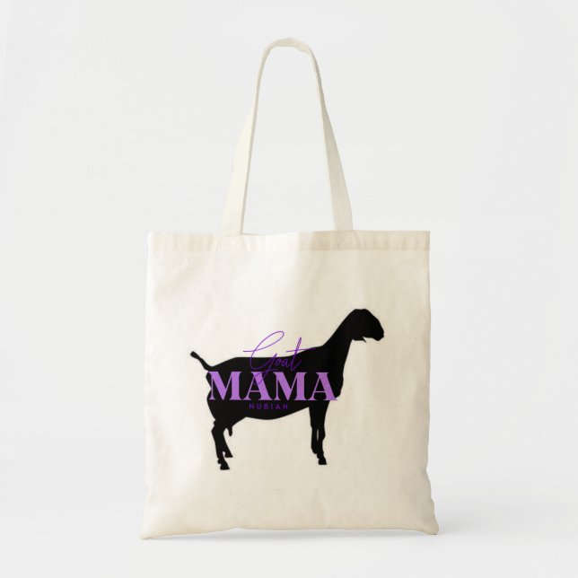 Bolso De Tela "Madre de cabra" Nubia—Púrpura (Frente)