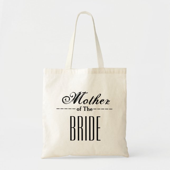 Bolso De Tela Madre de la boda de la novia personalizada (Frente)