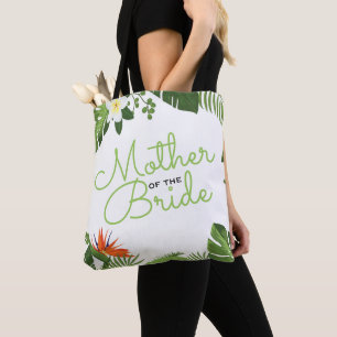 Bolso De Tela Madre de la boda tropical del destino de la novia