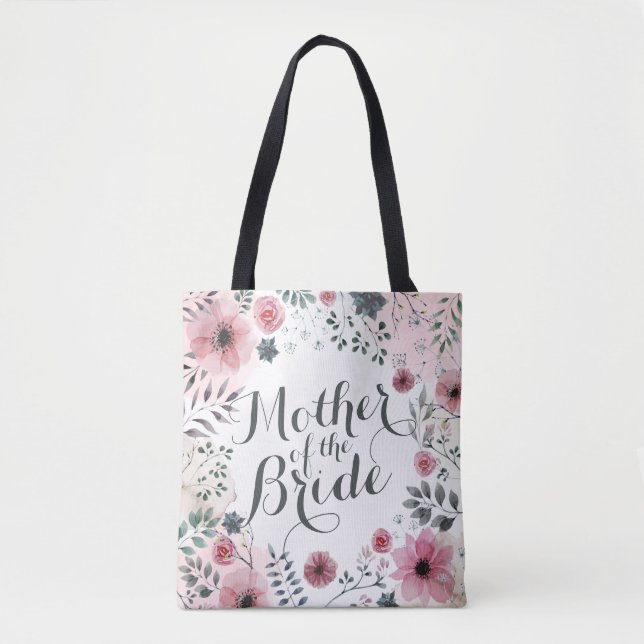 Bolso De Tela Madre de la novia acuarela Tote Bag (Anverso)