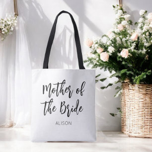 Bolso De Tela Madre de la novia Boda blanco negro