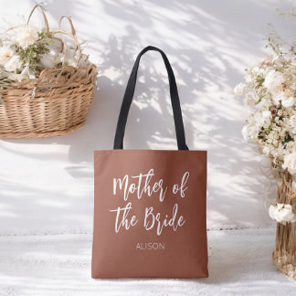 Bolso De Tela Madre de la Novia Bodas Brown White