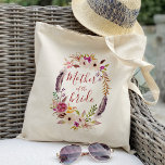 Bolso De Tela Madre de la novia Boho flor acuarela<br><div class="desc">Haga clic en "Personalizar esta plantilla" para que pueda realizar más personalizares. ¡Puede cambiar el tamaño del tipo de letra,  el color del tipo de letra y más! No olvide visitar los más de 1000 artículos que coinciden en nuestra tienda.</div>