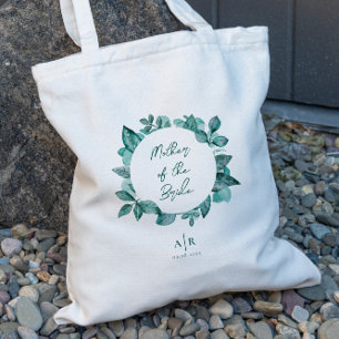 Bolso De Tela Madre de la novia, fiesta Verde azulada de la boda