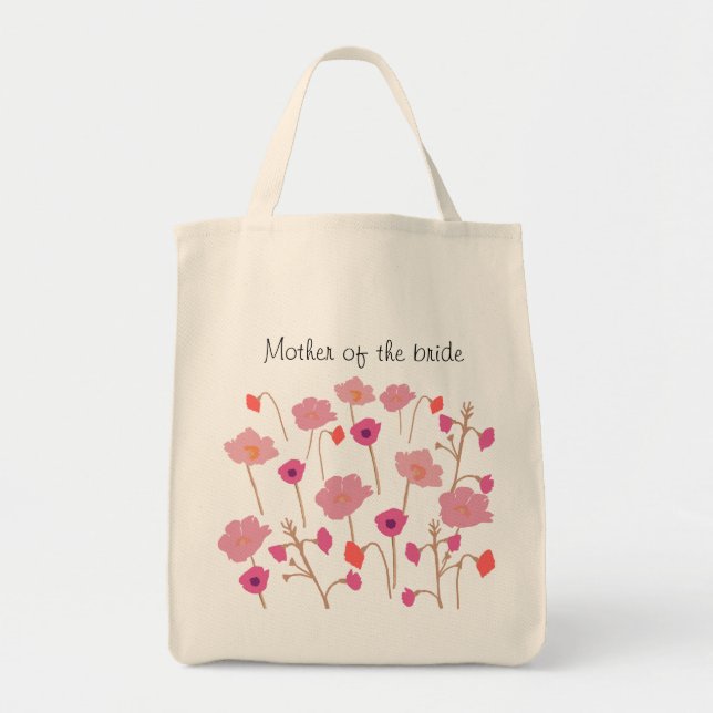 Bolso De Tela Madre de la Novia Floral Bonito (Frente)