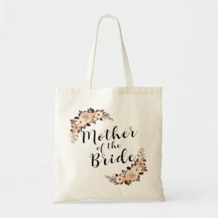 Bolso De Tela Madre de la novia rústica boho floral