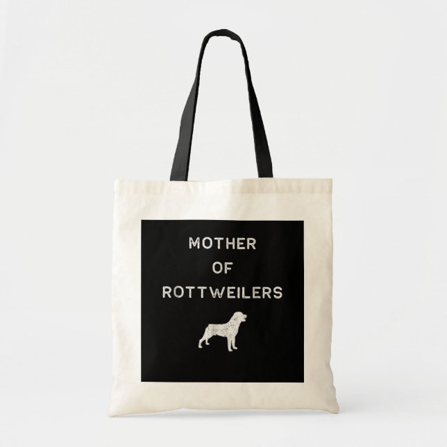 Bolso De Tela Madre de los rottweilers (Frente)