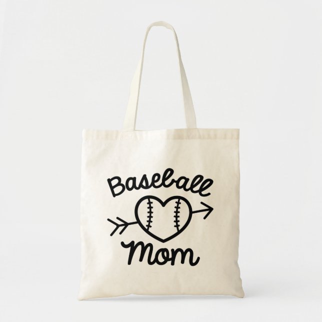 Bolso De Tela Madre del béisbol (Frente)