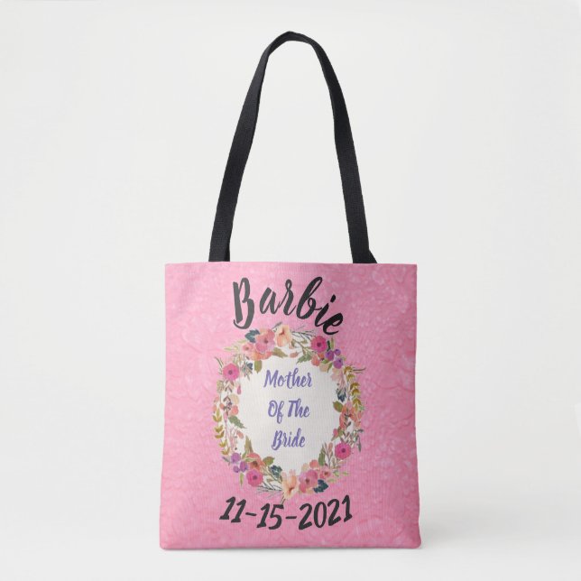 Bolso De Tela Madre del diseño de la novia (Anverso)